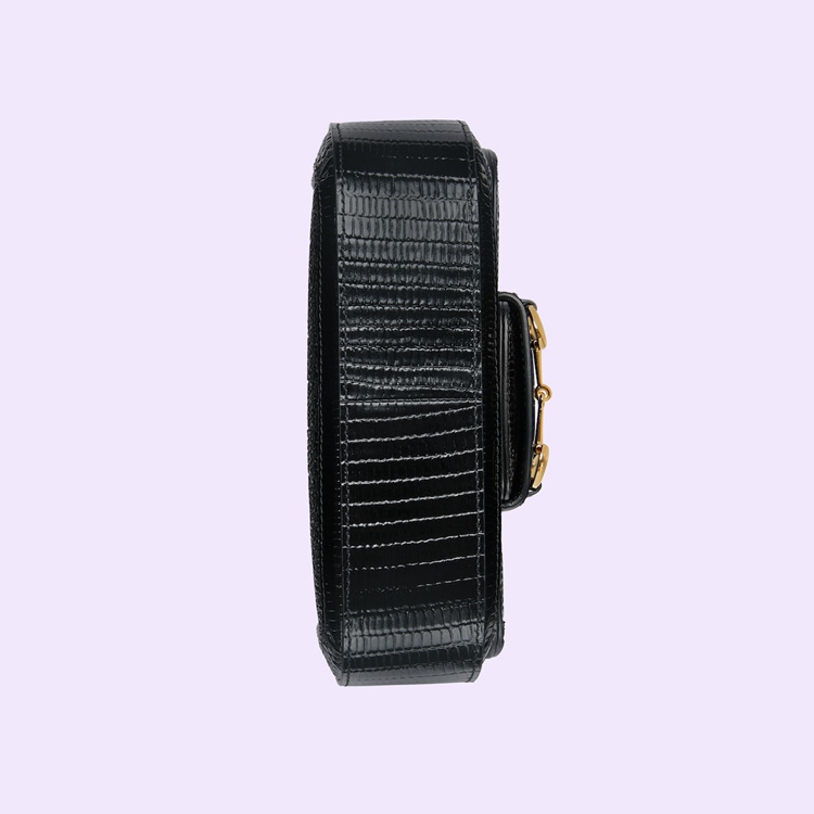 675801.FABCP.1161.015.065.0000.Light Gucci Horsebit 1955 GG crystal mini bag